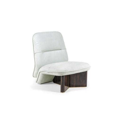 Moderner Kaminsessel - YPSILON - HESSENTIA | Cornelio Cappellini - Stoff / Leder / Holz