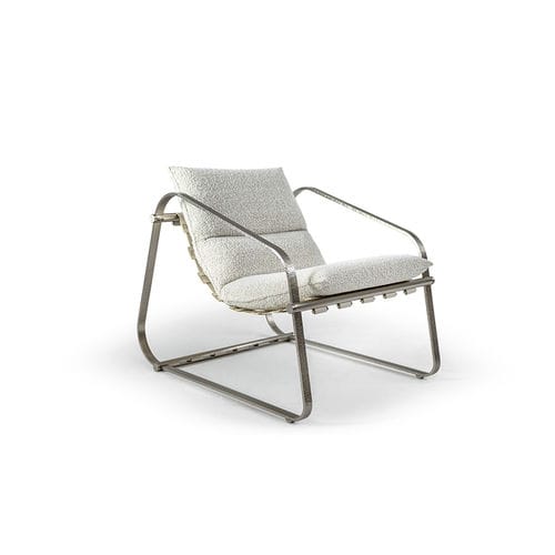 Moderner Sessel - PAULINE - HESSENTIA | Cornelio Cappellini - Stoff / Leder / Metall