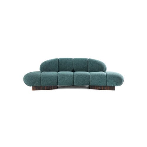 Modernes Sofa - KIRO - HESSENTIA | Cornelio Cappellini - Stoff / Leder / mit Armlehnen