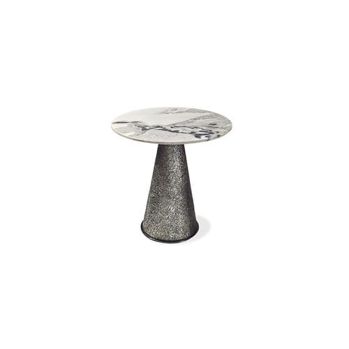 Moderner Beistelltisch - CHEOPE - HESSENTIA | Cornelio Cappellini - Marmor / Gestell aus Metall / rund