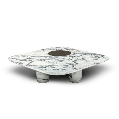 Moderner Couchtisch - JOSS - HESSENTIA | Cornelio Cappellini - Marmor / Gestell aus Metall / rechteckig