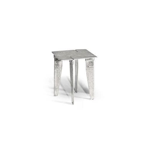 Moderner Couchtisch - OVERLAP - HESSENTIA | Cornelio Cappellini - Metall / Gestell aus Metall / quadratisch