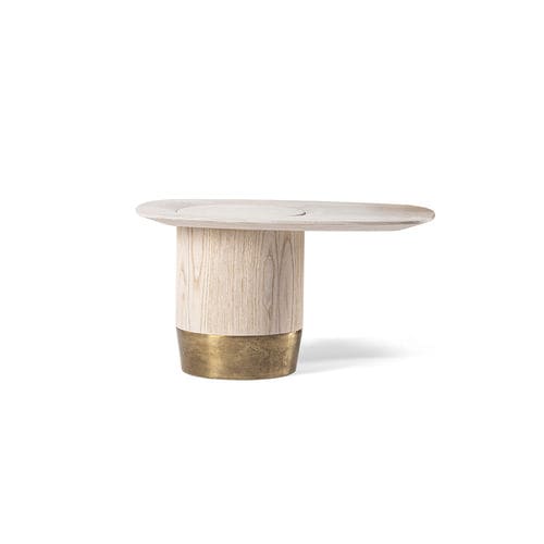 Moderner Couchtisch - JOSS - HESSENTIA | Cornelio Cappellini - Holz / Gestell aus Metall / rechteckig