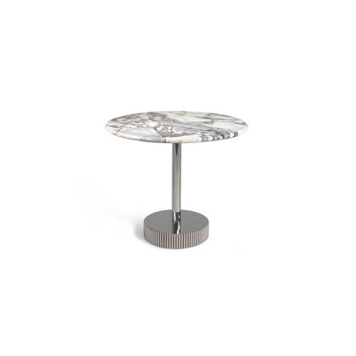 Moderner Lampentisch - MILLER  - HESSENTIA | Cornelio Cappellini - Marmor / Gestell aus Metall / rund