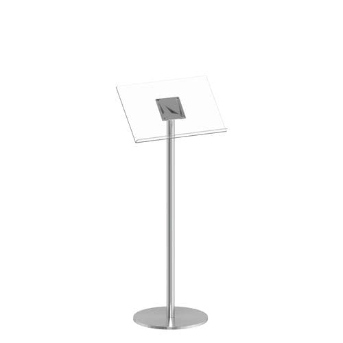 Freistehender Prospektständer - Q EZI LECTERN - FEPRO - Edelstahl / Acryl / für Gewerbegebrauch