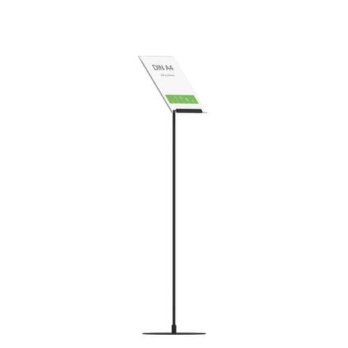 Bodenstehender Werbeträger - INSTAND MAXI ANGLED - FEPRO - für den Innenraum / Werbe / aus lackiertem Metall