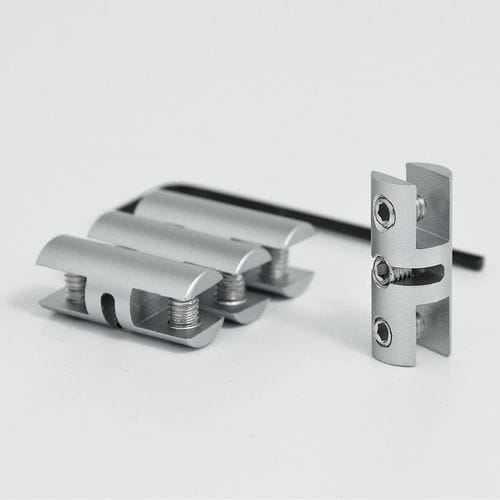 Aluminium-Glasklemme - IMS DOUBLE SITE - FEPRO - für Innenausbau / für Hinweisschild