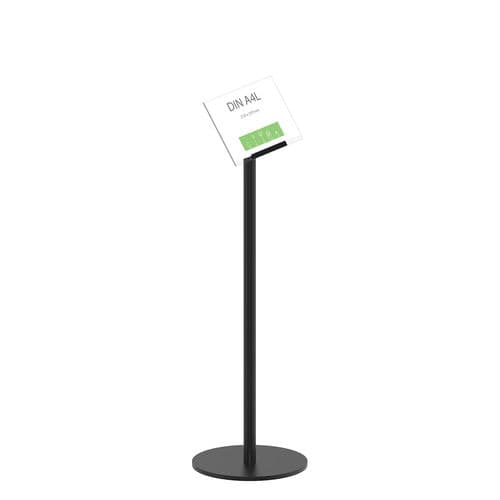 Werbeträger für den Innenraum - Q EZI UNI CLIP SIGN ANGLED - FEPRO - mit hohen Beinen / Werbe / pulverbeschichteter Stahl