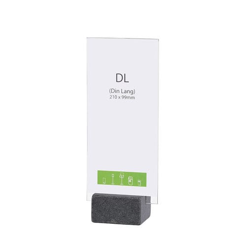 Tisch-Werbeträger - ELEMENT STONE MAXI DARK - FEPRO - für den Innenraum / Granit