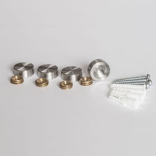 Edelstahl-Befestigungssystem - IMS MIRROR MOUNT - FEPRO - Messing / für Innenausbau / für Glas