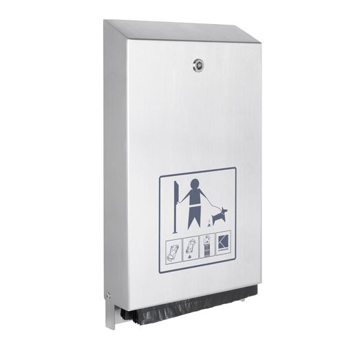 Hundekotbeutelspender für öffentliche Bereiche - ECO INOX - FEPRO - wandmontiert / individuell gestaltbar / Edelstahl