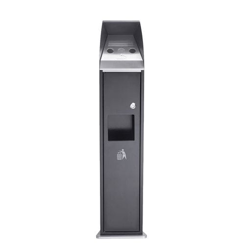 Sockel-Aschenbecher - COMBO TOWER - FEPRO - galvanisiertem Stahl / für den Außenbereich / für öffentliche Bereiche