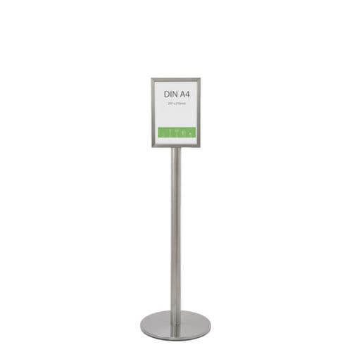 Bodenstehende Informationstafel - Q EZI FRAME - FEPRO - für den Innenraum / doppelseitig / Stahl