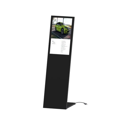 Digitaler Werbeträger - PLANAVISION Digital -L-Stand 32" - FEPRO - freistehend / für den Innenraum / Stahl
