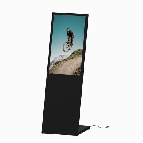 Digitaler Werbeträger - PLANAVISION SAMSUNG 32" BLACK - FEPRO - freistehend / für den Innenraum / Stahl