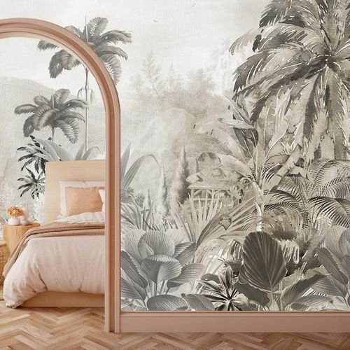 Moderne Tapete - AMAZONIA  - Wally's - Motiv / grün / beige