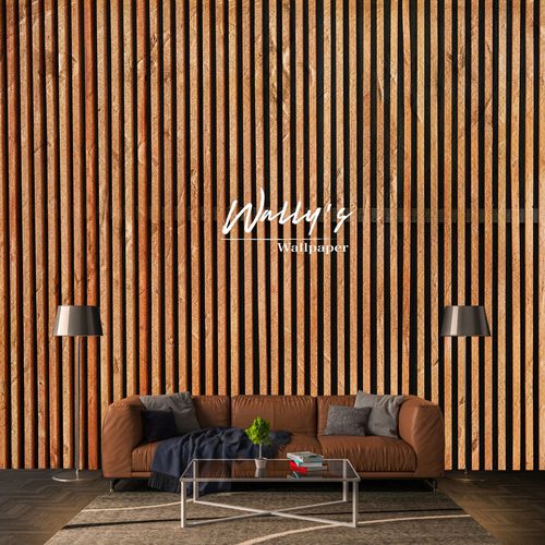 Moderne Tapete - CLADDING  - Wally's - Streifenmuster / schwarz / beige