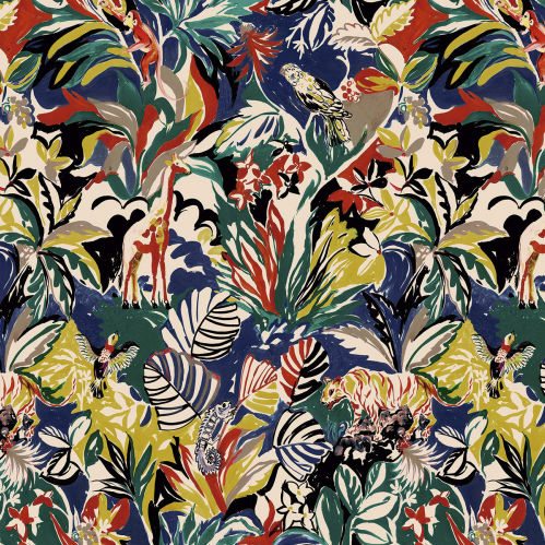 Möbelstoff - BOTANICAL DREAM - Aldeco Interior Fabrics - für Vorhänge / Blumenmotive / Baumwolle