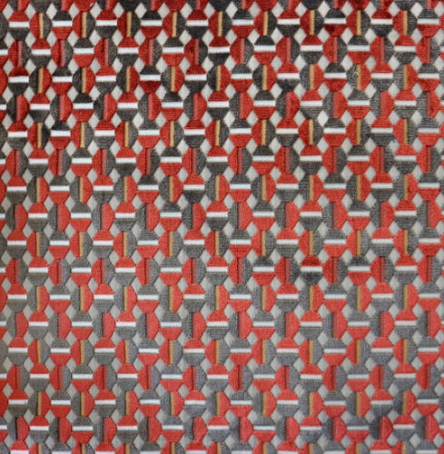 Möbelstoff - LUMIÉRE JACQUARD VELVET - Aldeco Interior Fabrics - geometrisches Muster / Polyester / Viskose