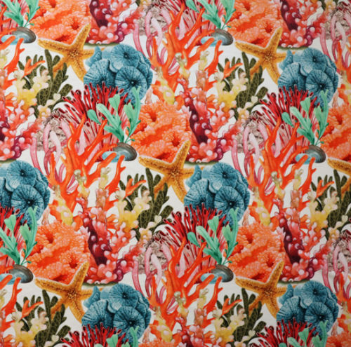Möbelstoff - SEALIFE VELVET - Aldeco Interior Fabrics - für Vorhänge / Naturmotiv / Polyester
