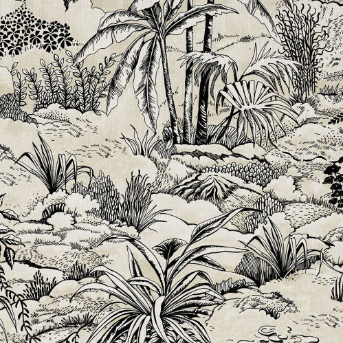 Möbelstoff - PAYSAGE DE RÊVE - Aldeco Interior Fabrics - Naturmotiv / Baumwolle / bedruckt