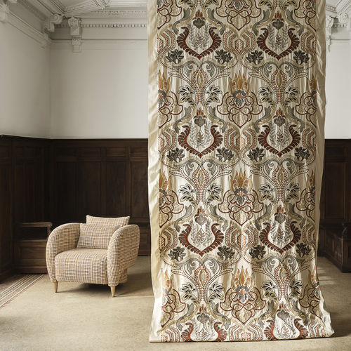 Möbelstoff - FANTAISIE    - Aldeco Interior Fabrics - für Vorhänge / Damast-Motiv / Baumwolle