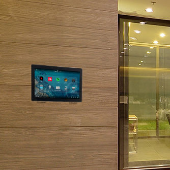 Wandmontierter Halter für Touchscreen - 007-1-848 - Wall-Smart - für Gewerbegebrauch / für Privatgebrauch / modern