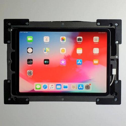 Wandmontierter iPad®-Ständer - 002-1-873-WH - Wall-Smart - für Privatgebrauch / für Gewerbegebrauch / horizontal