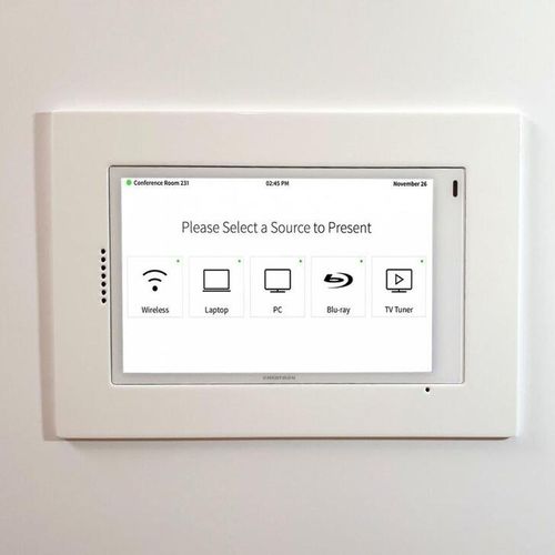 Wandmontierter Halter für Touchscreen - 012-1-832-WH - Wall-Smart - für Gewerbegebrauch / für Privatgebrauch / modern