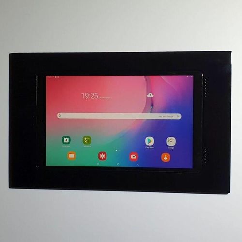 Wandmontierter Stand Tablet - 049-1-599-WH - Wall-Smart - für Gewerbegebrauch / horizontal / gesichert