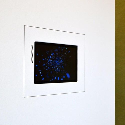 Wandmontierter Stand Tablet - 10-01-735 - Wall-Smart - für Gewerbegebrauch / horizontal / weiß