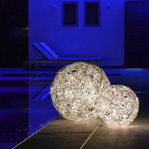 Bodenlampe - MESH BOULE  - s.luce - Metall / modern / mit Kabel