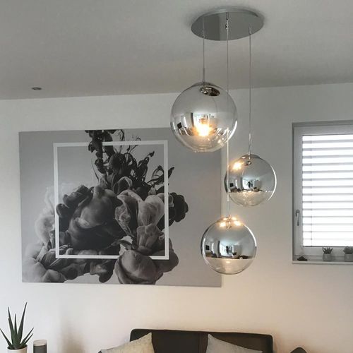 Hängelampe - FAIRY BOULE MIROIR  - s.luce - Metall / Glas / modern