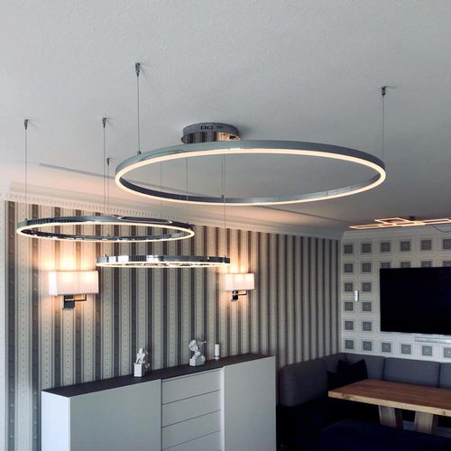 Hängelampe - RING 100 - s.luce - Metall / Acryl / modern
