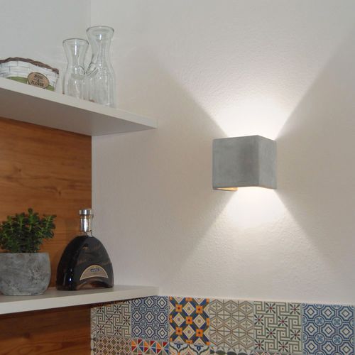 Moderne Wandleuchte - PLINTH  - s.luce - für den Innenraum / Beton / quadratisch