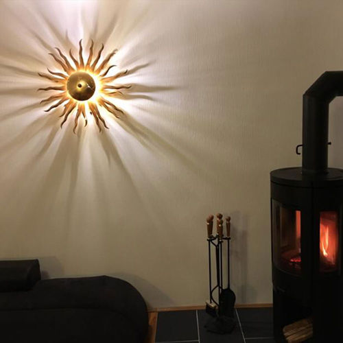Moderne Wandleuchte - DIATOR XL SOLEIL - s.luce - für den Innenraum / Metall / Glas