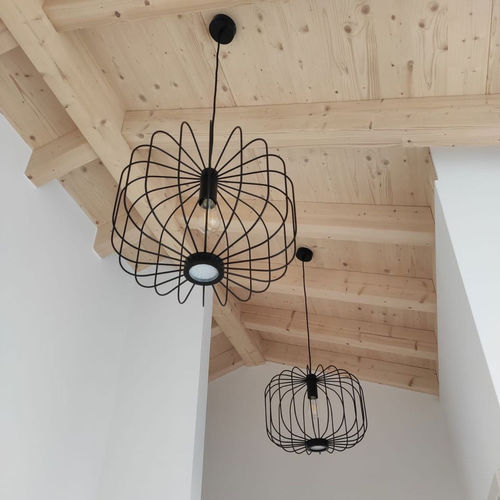 Hängelampe - ROOMS L  - s.luce - Metall / modern / mit Kabel