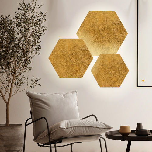 Moderne Wandleuchte - HIVE  - s.luce - für den Innenraum / Metall / sechseckig
