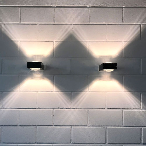Moderne Wandleuchte - BEAM X - s.luce - für den Innenraum / Metall / Glas
