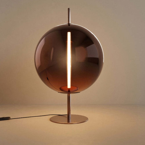 Nachttischlampe - MIRA - s.luce - Tisch / Metall / Glas