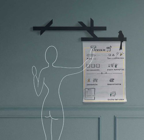 Flipchart-Wandhalterung - TAK - studioVIX - Magnet
