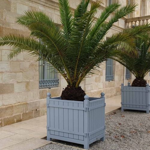 Pflanzkübel für Orangerie / Holz - GRANDS DOMAINES - Edmond & Fils - rechteckig / klassisch / für öffentliche Bereiche
