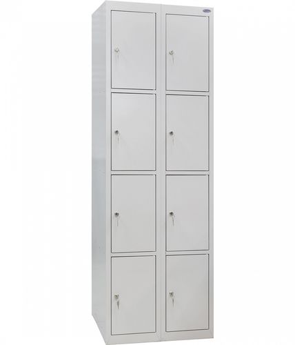 Stahl-Garderobenschrank - SO-300/2-8 - PJSC UHL-MASH - mit Schlüssel / Zahlen / für öffentliche Einrichtungen