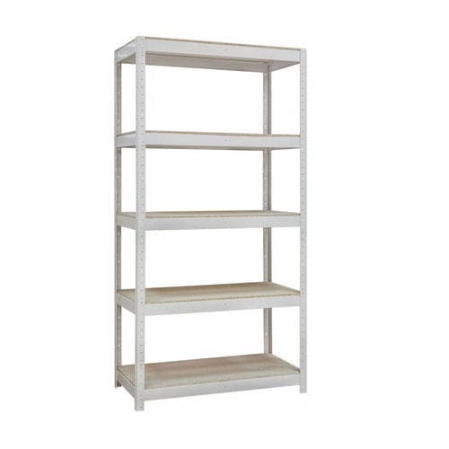 Modernes Regal - ST-4/1МD-10 - PJSC UHL-MASH - Holz / pulverbeschichteter Stahl / weiß