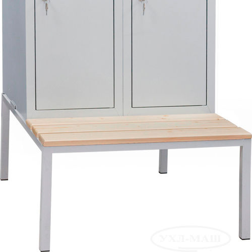 Moderne Bank für Umkleideraum - SG-400/2 - PJSC UHL-MASH - Holz / mit Rückenlehne / ohne Armlehnen
