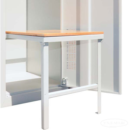 Moderne Bank für Umkleideraum - SG-300/1 - PJSC UHL-MASH - Holz / ohne Rückenlehne / ohne Armlehnen