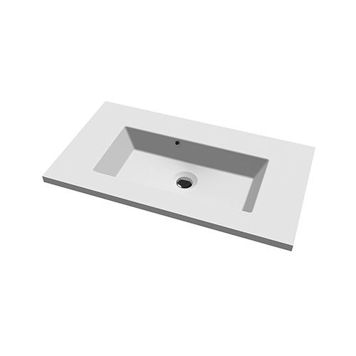 Einbauwaschbecken - DOMINIQUE  - KUMA - Verbundwerkstoff / Marmor / Granit