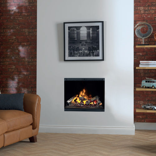 Elektrische Offene Feuerstelle - OPTIMYST ENGINE 600 - Dimplex - mit 1 Sichtseite / Metall / Einbau