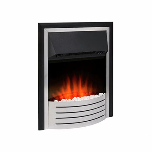 Elektrische Offene Feuerstelle - FULFORD  - Dimplex - mit 1 Sichtseite / Edelstahl / Einbau