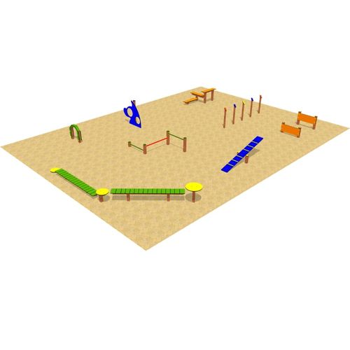 Trimm-Dich-Pfad / Agility - DUAGCP-80 - DEPORTES URBANOS - für Hundepark / Tunnel / Reifen